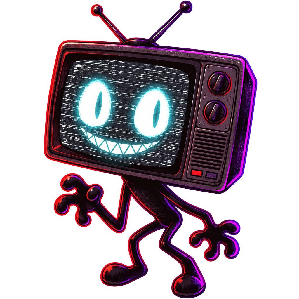 The Upside mascot: a creature with a retro television head